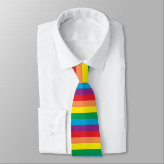 Corbata Sencillamente patrón arco iris
