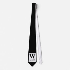 Corbata Sencillo Claro negro minimalista Boda 