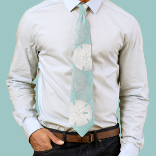 Corbata Sencillo Minimalista Acuarela Turquesa Azul Básico