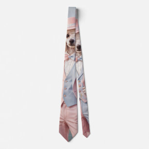 Corbata Señorita Caniche Rosa