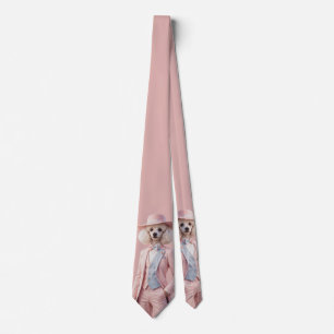 Corbata Señorita Caniche Rosa