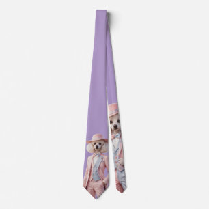 Corbata Señorita Caniche Rosa
