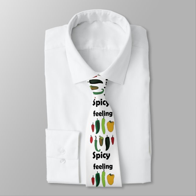 Corbata Sentimiento de Pimiento Picante Fiesta Fiesta (Atado)