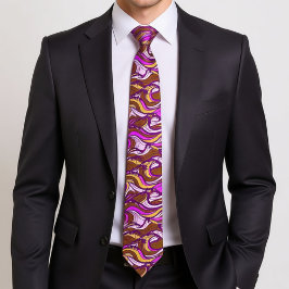 Corbata Sepia Abstract Pebble Bean Repeating Pattern