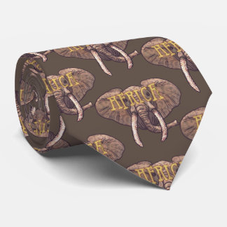 Corbata Sepia Africa Elephant Tie