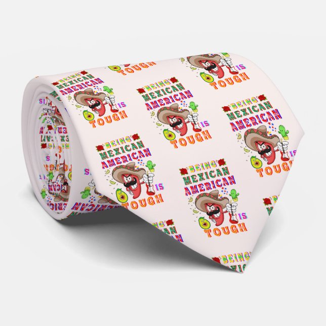 Corbata Ser mexicano-estadounidense es difícil (Enrollado)