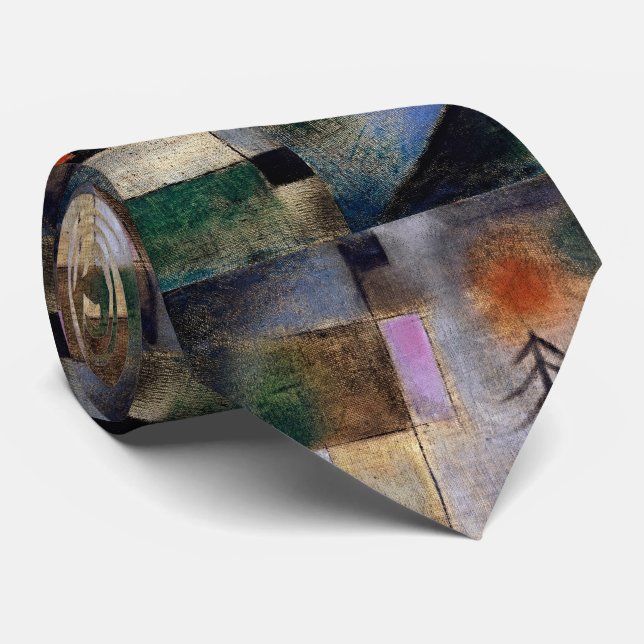 Corbata Serene Fir Trees Abstract Necs Tie (Enrollado)