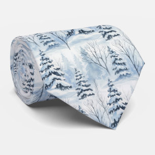 Corbata Serenidad del Bosque Invernal – Bosque Cubierto de