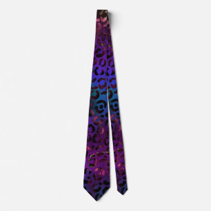 Corbata Serie de diseño de pintura de leopardo 16