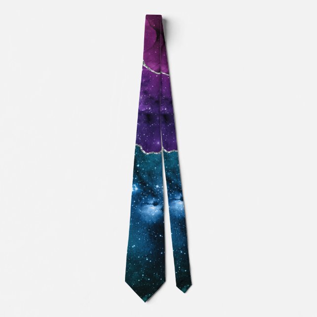 Corbata Serie Galaxy Agate Diseño 9 (Anverso)