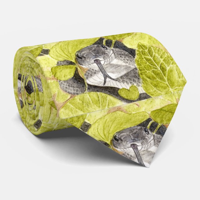 Corbata Serpiente de Rata Negra (Enrollado)