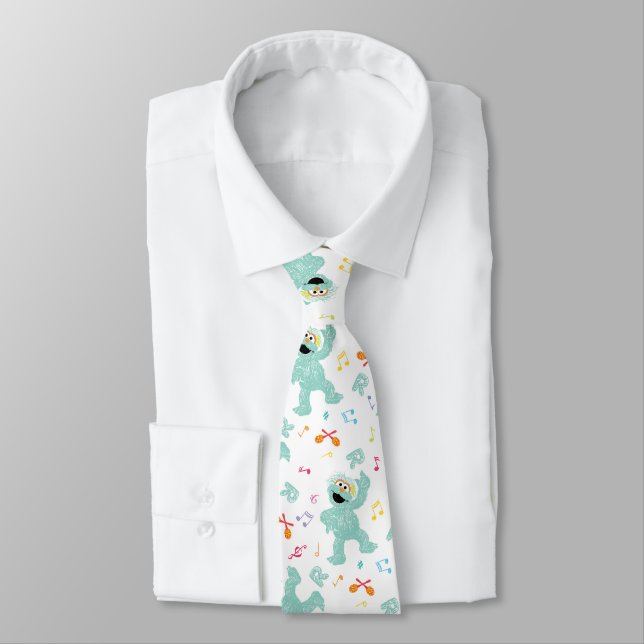 Corbata Sesame Street | Rosita Music Scribble Pattern (Atado)
