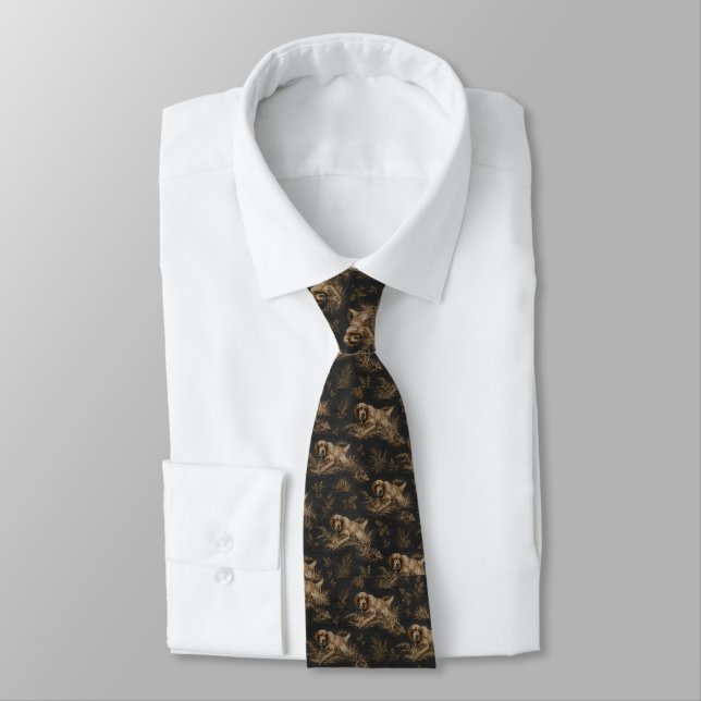Corbata Setter Inglés ,Arte (Atado)
