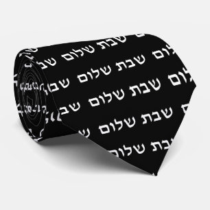Corbata Shabbat Shalom Hebreo Shabbos judíos