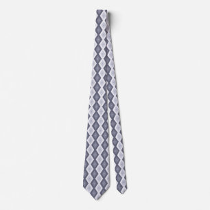 Corbata Shades of blue grey diamond pattern