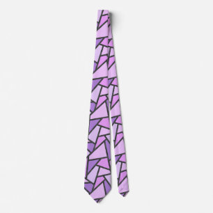 Corbata Shades of lilac stained glass pattern