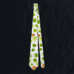 Corbata Shamrock acuático irlandés<br><div class="desc">La acuarela de las rocas de champú y los arcos de lluvia aporta la suerte de los irlandeses y decora esta corbata de cuello. La mano pintada por mí para ti. Para más diseños y colores,  revisa mi tienda!</div>