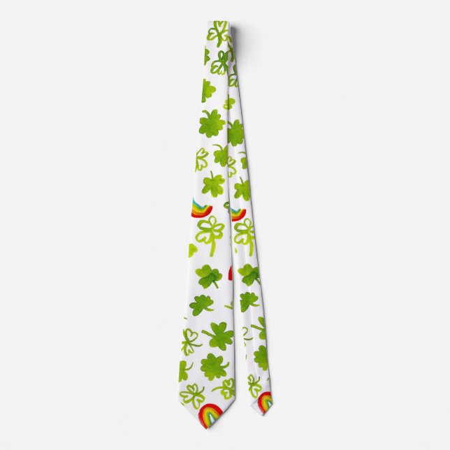 Corbata Shamrock acuático irlandés (Anverso)