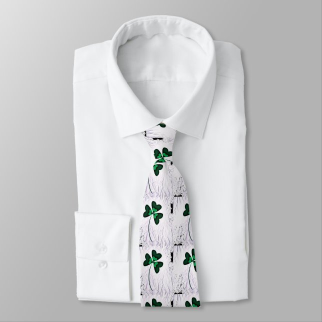 Corbata Shamrock arrugado (Atado)