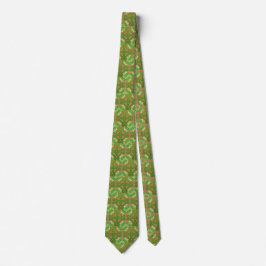Corbata Shamrock Celtic Knot Gold Irish St Patrick Tie