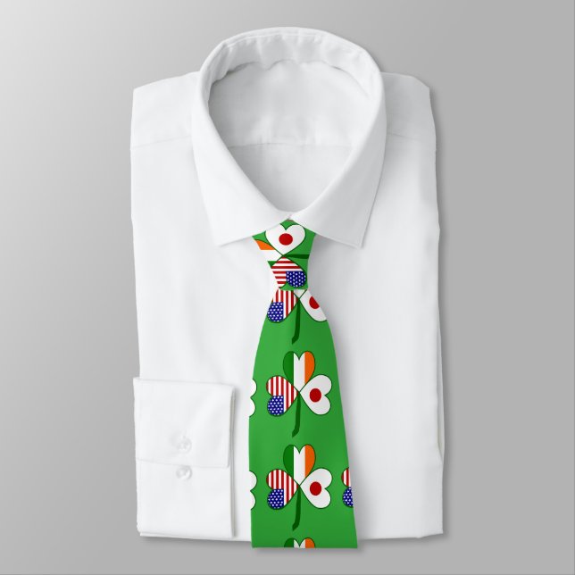 Corbata Shamrock de bandera japonesa (Atado)