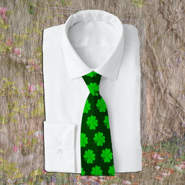 Corbata Shamrock & Lucky Clover monogramado / St Patricks