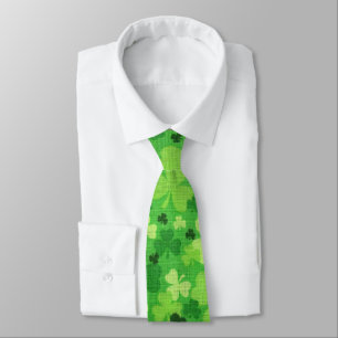 Corbata Shamrock "Tejido" St. Patrick's Day Tie