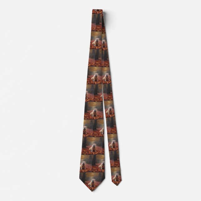 Corbata Shar Pei se inspira en las hojas de otoño (Anverso)
