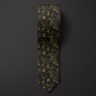 Corbata Shards of Gold en Black Resumen