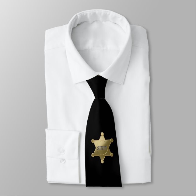 Corbata Sheriff golden star (Atado)