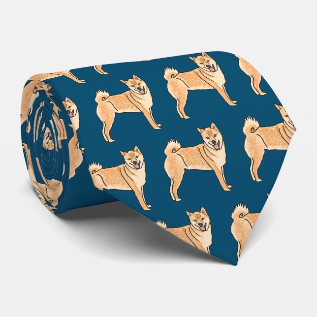 Corbata Shiba Inu (Enrollado)