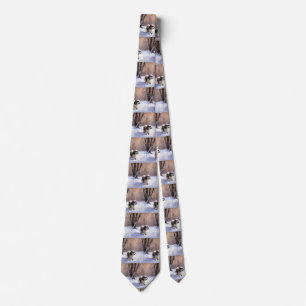 Corbata Shih Tzu Deja que nieve Navidad