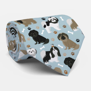 Corbata Shih Tzu Perro garras y huesos