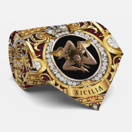 Corbata Sicilian Medusa Gems Trinacria