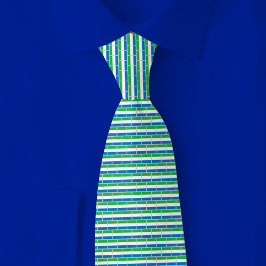 Corbata Sierra Leone Flag Brick Pattern