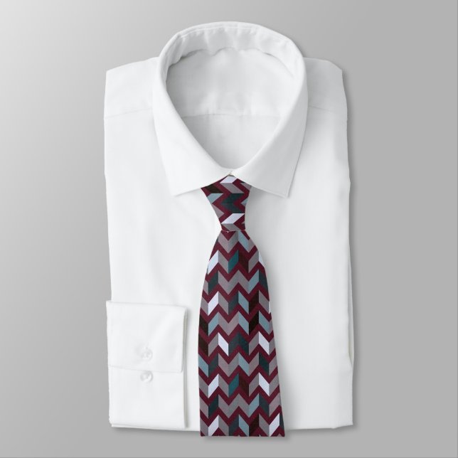 Corbata Sigmund Freud Neo Patchwork Zigzag Power Necktie (Atado)