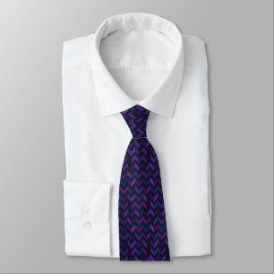 Corbata Sigmund Freud Neo Patchwork Zigzag Satin Necktie