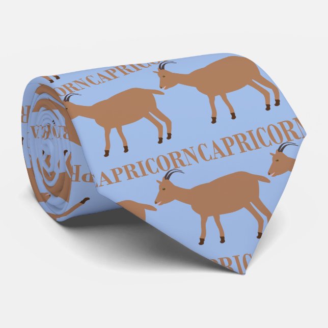 Corbata Signo de Capricornio Cabra (Enrollado)