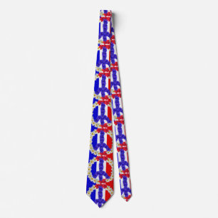 Corbata signo de paz de la bandera francesa