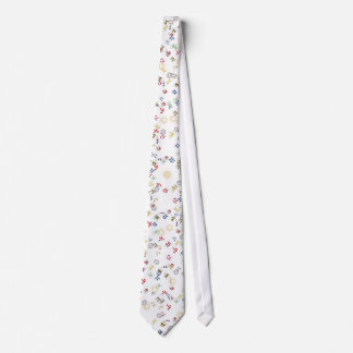 Corbata Signos del Zodiaco Numéricos Multicolores