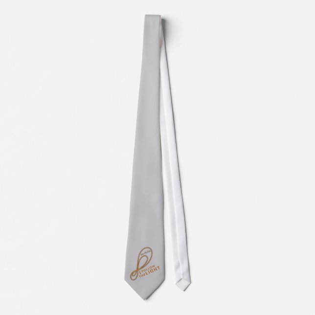 Corbata Sigo el lazo gris claro (Anverso)