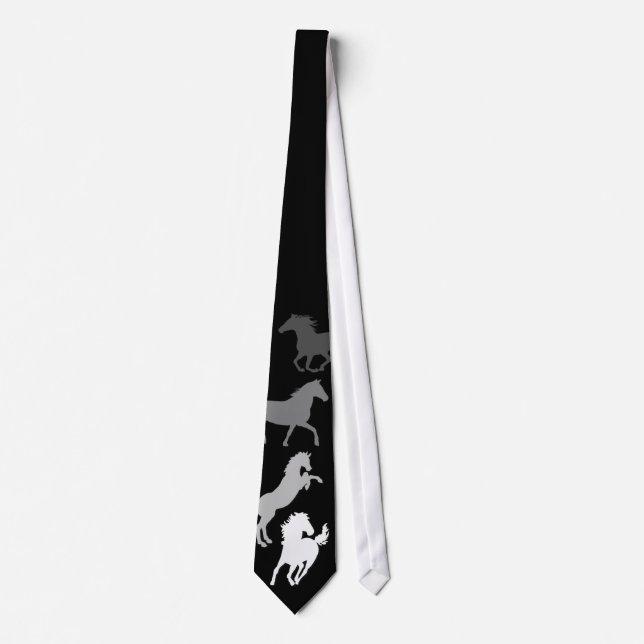 Corbata Silhouette Horses (Anverso)