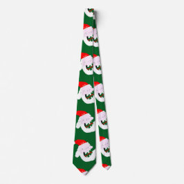 Corbata Silly goofy Santa Claus cartoon face