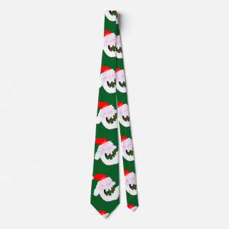 Corbata Silly goofy Santa Claus cartoon face