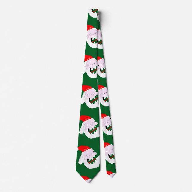 Corbata Silly goofy Santa Claus cartoon face  (Anverso)