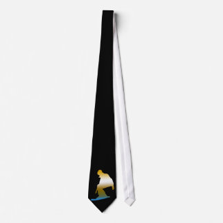 Corbata silueta de la snowboard