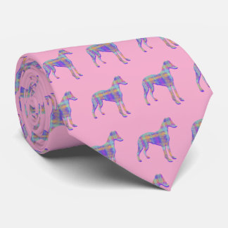 Corbata Silueta de perro Whippet Galgo Italiano Pastel Pk