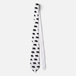 Corbata Silueta del oso negro