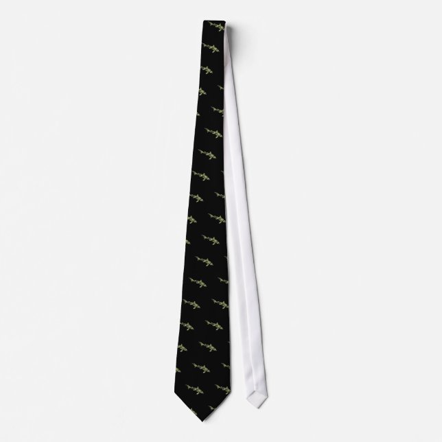 Corbata Silueta del tiburón del camuflaje (Anverso)