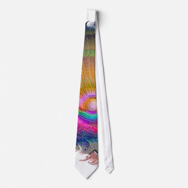Corbata Silverlake Sunset 1 oval (Anverso)